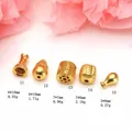 Detailed view of various gold-plated DIY charms with specific size and weight measurements - Small Basket Charm (11#)