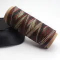 Fil ciré multicolore ciel étoilé 0,5 mm pour le tissage de bijoux faits à la main - Rouge Noir Brun Vert (c45)