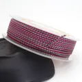 High-quality 1.5mm magenta and grey dragon pattern braided cord for DIY jewelry making - Dragon Pattern Braided Cord (25#) / 1.5MM (ai-10m/Roll) / Rose Red and Cyan Gray