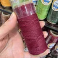 0.4mm wine red metallic braided wax thread string for professional DIY jewelry craft - Approx. 0.5mm / Dark Red with Gold (XK32)