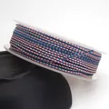 Pink and blue 1.5mm braided dragon pattern cord on a spool for jewelry and craft making - Dragon Pattern Braided Cord (45#) / 1.5MM (ai-10m/Roll) / Pale Blue