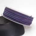 1.5mm two-tone burgundy and blue braided dragon pattern cord for necklace jewelry - Wine Red and Light Blue Dragon Cord (40#) / 1.5mm x 10 Meters Per Roll