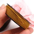 High-quality close-up showing the metallic texture of 1mm gold Manbo braiding cord - Approx. 1.5MM / Dark Brownish Yellow