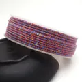 1.5mm-2.0mm mixed color cotton cord with shiny gold thread for DIY jewelry making - Approximately 0.8mm / 13# (Blue Purple Red Orange Gold Mix)