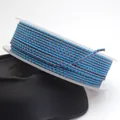High quality 1.5mm bicolor blue and brown braided dragon cord for DIY jewelry making - Cyan Blue and Coffee Dragon Cord (38#) / 1.5mm x 10 Meters Per Roll