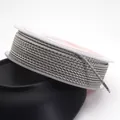 Durable 1.5mm grey dragon pattern braided cord on spool for DIY jewelry making and crafts - Standard 1.5mm approx 1.6mm / Gray