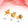 Detailed view of gold plated DIY beads with weight and size specifications - Purple Zirconia Umbrella (22)