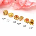 Diverses breloques et perles en or des sables pour bijoux DIY avec poids et dimensions - Style Boule (1#)