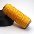 Fil ciré panaché jaune orange de 0,5 mm avec paillettes dorées pour bijoux DIY - Espace Teint Ciel Étoilé Jaune Orange Or (C25)