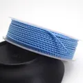 Professional 1.5mm light blue braided cord on spool for DIY jewelry and crafts - Standard 1.5mm approx 1.6mm / Light Blue