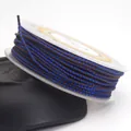 1.5mm blue and brown braided dragon-pattern cord for jewelry making DIY - Blue and Brown Dragon Braided Cord (19#) / 1.5mm x 10 Meters Per Roll