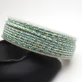 Multicolor hand-twisted cotton rope with gold metallic thread for DIY jewelry bracelets - Approximately 0.8mm / Cyan White Gold Mixed (18#)