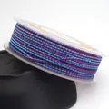 Premium 1.5mm cyan and purple dragon pattern braided cord spool for DIY jewelry crafts - Blue and Purple Dragon Cord (26#) / 1.5mm (10 Meters Per Roll)