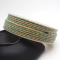 1.5mm-2.0mm multi-color hand-twisted cotton cord with gold thread for DIY jewelry - Approximately 0.8mm / Orange Cyan Gold Mixed (20#)