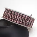 1.5mm pink and black braided dragon pattern cord for jewelry making on a clear spool - Pink and Black Dragon Cord (29#) / 1.5mm (10 Meters Per Roll)