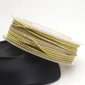 Braided 1.5mm dragon pattern cord for DIY jewelry making in yellow and purple finish - Yellow and Purple Dragon Cord (32#) / 1.5mm (10 Meters Per Roll)