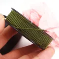 Premium dark green mambo cord with gold silk thread for DIY jewelry braiding craft - Approx. 1.5MM / Army Green