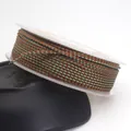 Premium 1.5mm dragon pattern braided cord in brown and green for DIY jewelry making - Brown and Green Dragon Cord (34#) / 1.5mm (10 Meters Per Roll)