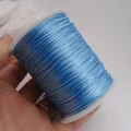 Bobine de cordon de satin bleu clair pour nœuds chinois et création de bijoux DIY - No. 7 (Environ 1.2MM) / Bleu
