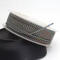 1.5mm brown and light blue dragon pattern braided rope for jewelry making projects - Brown and Blue Dragon Cord (35#) / 1.5mm (10 Meters Per Roll)