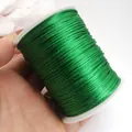 Fil de soie coréenne vert vif n° 7 pour le tissage de bracelets DIY et de bijoux - No. 7 (Environ 1.2MM) / Vert