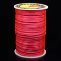Vibrant red No. 6 Chinese knotting cord thread for DIY jewelry and hand-braided crafts - No. 5 (Approx 2.5mm) / Fluorescent Rose Red