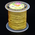 Spool of high-quality golden braided jewelry wire for DIY jewelry making and crafts - 3 Strands (0.2mm/150m) / Gold