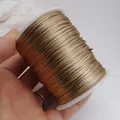 Cordon en satin or champagne de qualité pour nœuds chinois et bricolage de bijoux DIY - No. 7 (Environ 1.2MM) / Kaki