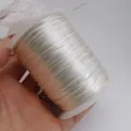 Cordon en nylon blanc de qualité pour nœuds chinois et fabrication de bijoux DIY - No. 7 (Environ 1.2MM) / Blanc Cassé