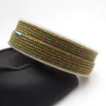 Hand-twisted cotton cord with gold thread, 1.8mm mixed color thread for DIY jewelry - Approximately 0.8mm / Green Yellow Gold Mix (28#)