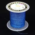 Premium blue metallic 3-strand braided wire spool for DIY jewelry making and tassels - 3 Strands (0.2mm/150m) / Sapphire Blue