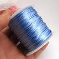 Cordon en nylon bleu clair 7# pour nœuds chinois DIY tressage bijoux et artisanat - No. 7 (Environ 1.2MM) / Petit Rouleau Bleu