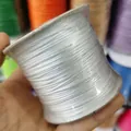 Professional white round waxed cord spool for DIY handmade jewelry making necklaces - 0.5mm / White