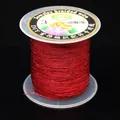 Professional red 3-strand metallic braided wire on plastic spool for DIY jewelry making - 3 Strands (0.2mm/150m) / Red