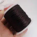 Cordon de nœud chinois marron foncé de haute qualité pour la création de bijoux DIY - No. 7 (Environ 1.2MM) / Petit Rouleau Café Foncé