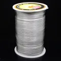 Cordon en soie coréenne argenté n° 6 pour bijoux DIY et artisanat fait main - N° 5 (Environ 2,5 mm) / Gris clair