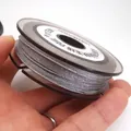 0.85mm iridescent silver beading thread spool for DIY jewelry making and bracelet weaving - Approximately 0.8mm / Pure Silver