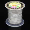 3-ply metallic silver braided jewelry wire spool for DIY bracelet and tassel making - 3 Strands (0.2mm/150m) / Silver