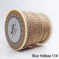 Premium 2.5mm cream yellow dragon pattern cord for DIY necklace and pendant making - 2.5mm / Cream Yellow 11#