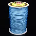 Cordon en soie coréenne bleu ciel taille 6 pour tissage de bijoux et nœuds chinois - N° 5 (Environ 2,5 mm) / Bleu clair