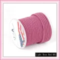 Spool of light rose red Milan cord for DIY jewelry making, bracelets and necklaces - 3mm / Light Rose Red 001