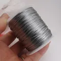 Cordon tressé gris argenté de haute qualité pour nœuds chinois et création bijoux - No. 7 (Environ 1.2MM) / Petit Rouleau Gris