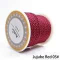 Premium 2.5mm dragon pattern braided cord for DIY jewelry making in dark red color - 2.5mm / Jujube Red 05#
