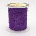 Shiny purple 3-ply metallic braided thread for DIY jewelry making and tassel crafts - 3 Strands (0.2mm/150m) / Purple
