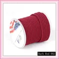 High-quality maroon Milan cord on spool for DIY bracelet and necklace jewelry making - 3mm / Jujube Red 002