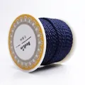 Navy blue 2.5mm dragon pattern braided cord on a spool for DIY necklace and jewelry making - 2.5mm / Ink Blue 25#