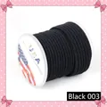 Durable black Milan thread cord for DIY jewelry making and necklaces - 3mm / Black 003