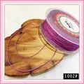 Metallic 1mm purple embroidery thread on a spool for DIY jewelry making projects 1002# - 1mm / Pink Purple (1002#)