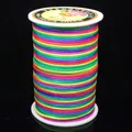 Πολύχρωμο κορδόνι από κορεατικό μετάξι No. 4 σε καρούλι για κοσμήματα και βραχιόλια DIY. - Αρ. 4 Περίπου 3mm / Πολύχρωμο