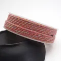 Multicolored 1.8mm cotton cord with gold metallic thread for DIY jewelry handcrafts - Approximately 0.8mm / Mixed Color with Gold Thread (35)